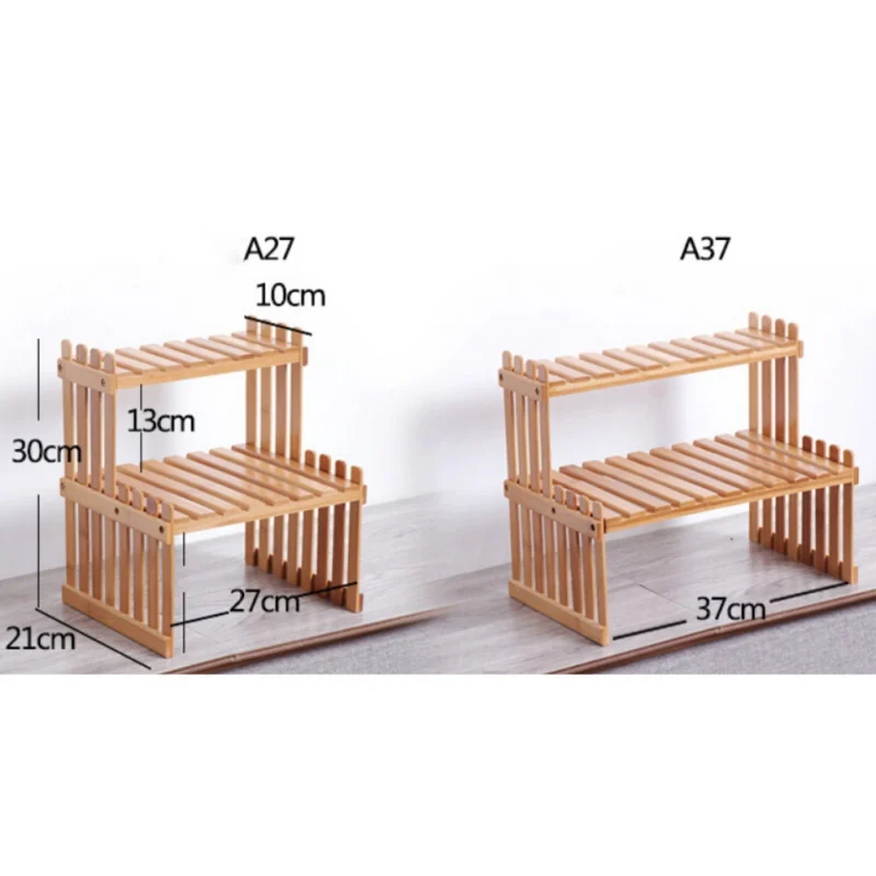 1/2 Tiers Desk Flowerpot Holer Desktop Small Flower Rack Indoor Balcony Floor-Standing Plant Stand Office | Дом и сад
