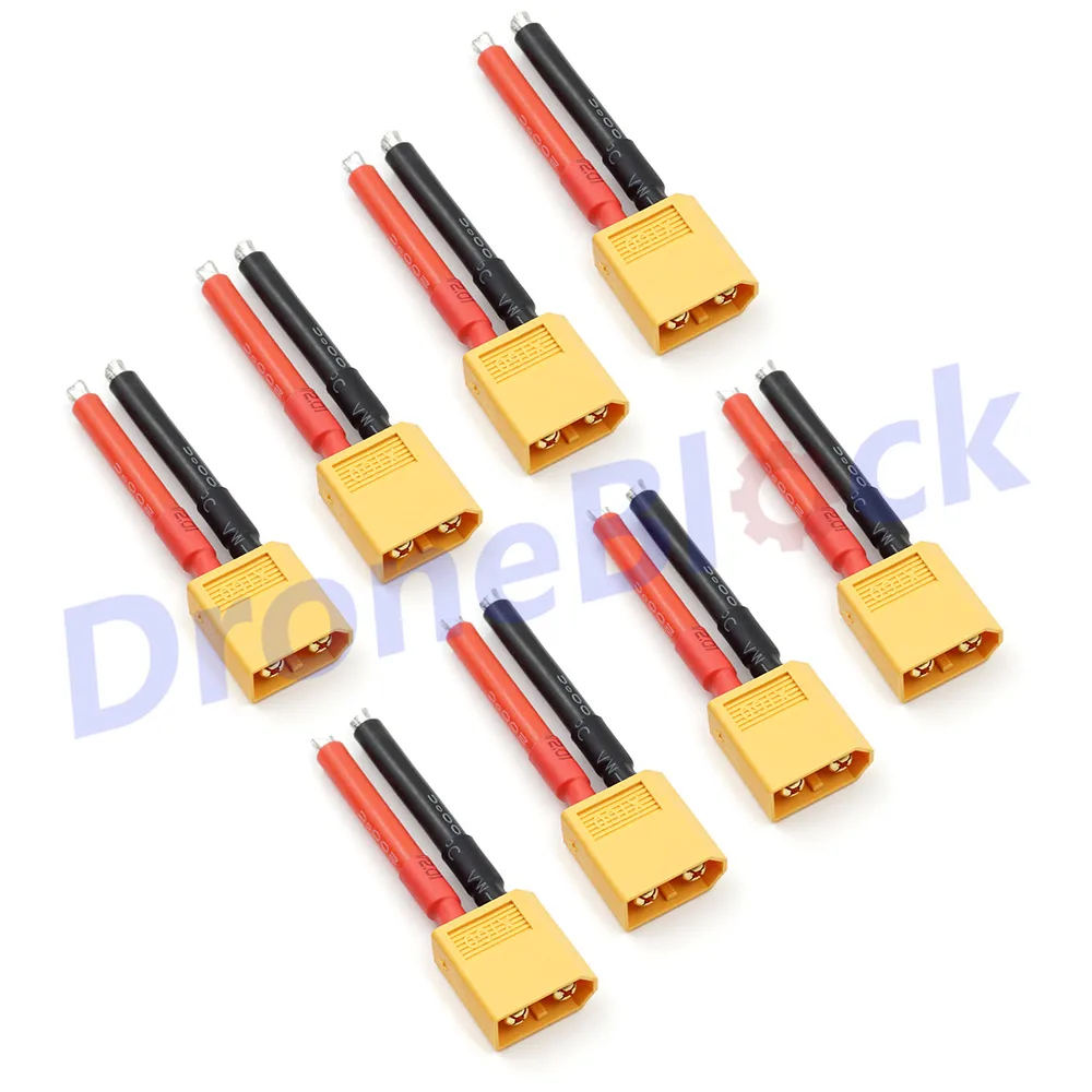 8 шт. силиконовый штекер 12AWG для аккумуляторов Lipo 40 мм|xt60 connector|silicone wiresilicone cable |