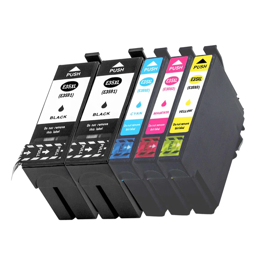 5 шт в упаковке совместимый чернильный картридж для принтера epson 35XL T3591 для epson рабочей силы Pro WF-4720DWF WF-4725DWF WF-4730DTW принтеров для струйной печати