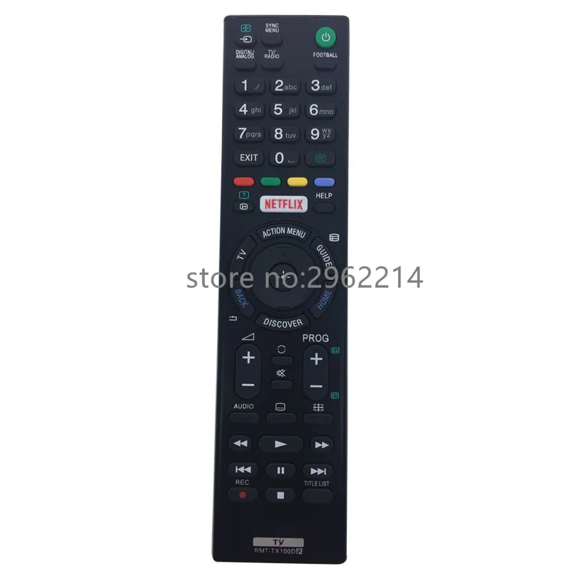 RMT TX100D пульт дистанционного управления подходит для SONY TV NETFLIX Fernbedienung KD 43X83DIC