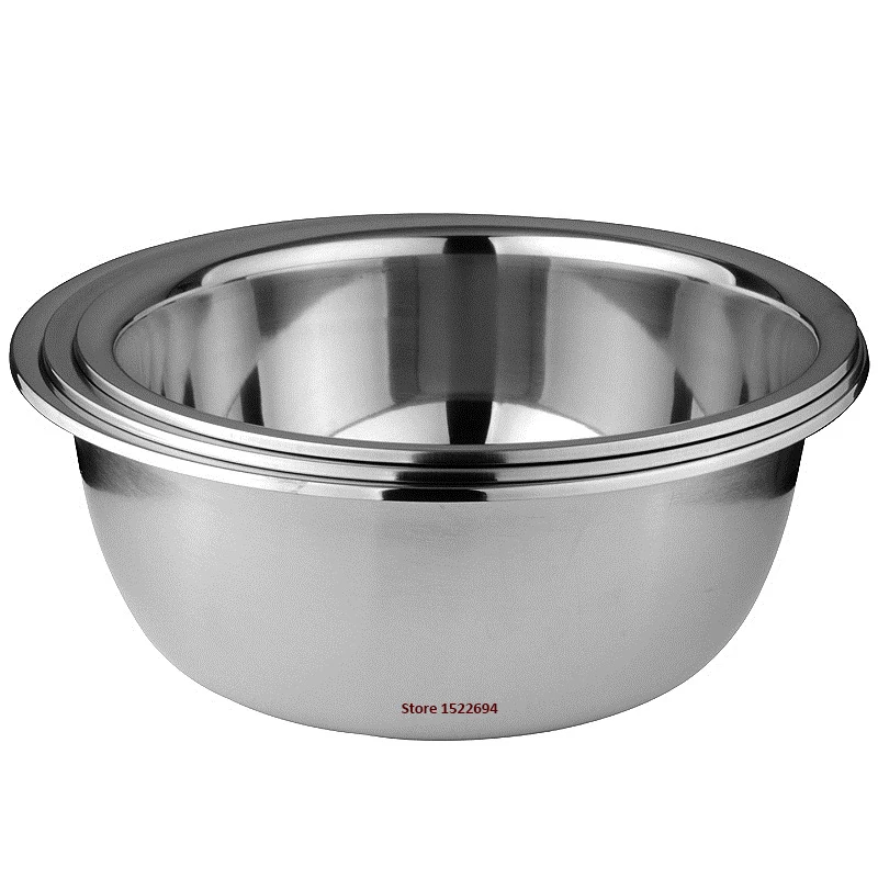 Миска из нержавеющей стали с плоским основанием для смешивания салата|steel