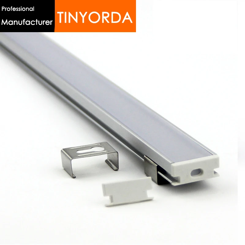 Tinyorda 100 шт. (длина 1 м) светодиодные алюминиевые профили лампы для светодиодной