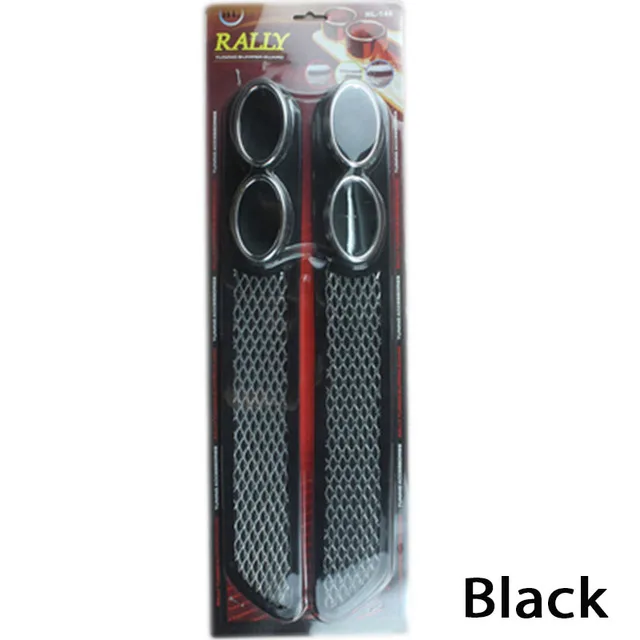 2pcs black ZD 2 шт./компл. 3D Прохладный авто-Стайлинг углерода выхлопных газов Стикеры для Ford Focus 2 3 Fiesta Mondeo Ranger сиденье Kuga Seat Leon Ibiza Lexus лада - Название цвета: 2pcs black