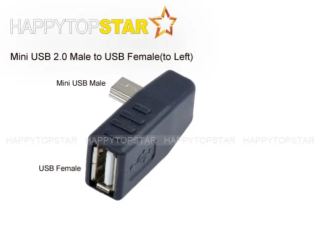 Портативный угловой мини-адаптер USB 2 0 папа-USB мама (слева) |