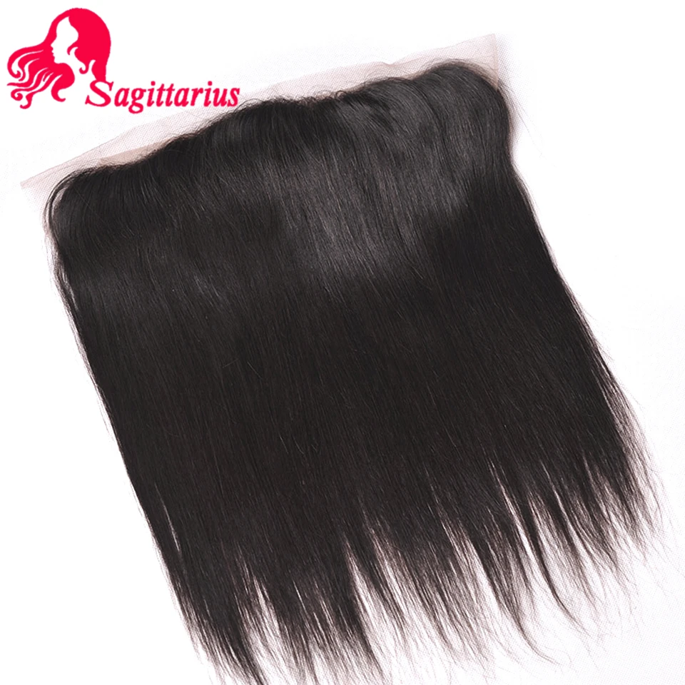 Brazilian Virgin Hair With Closure 13*4 Ear To Lace Frontal Straight 4Bundles Human |