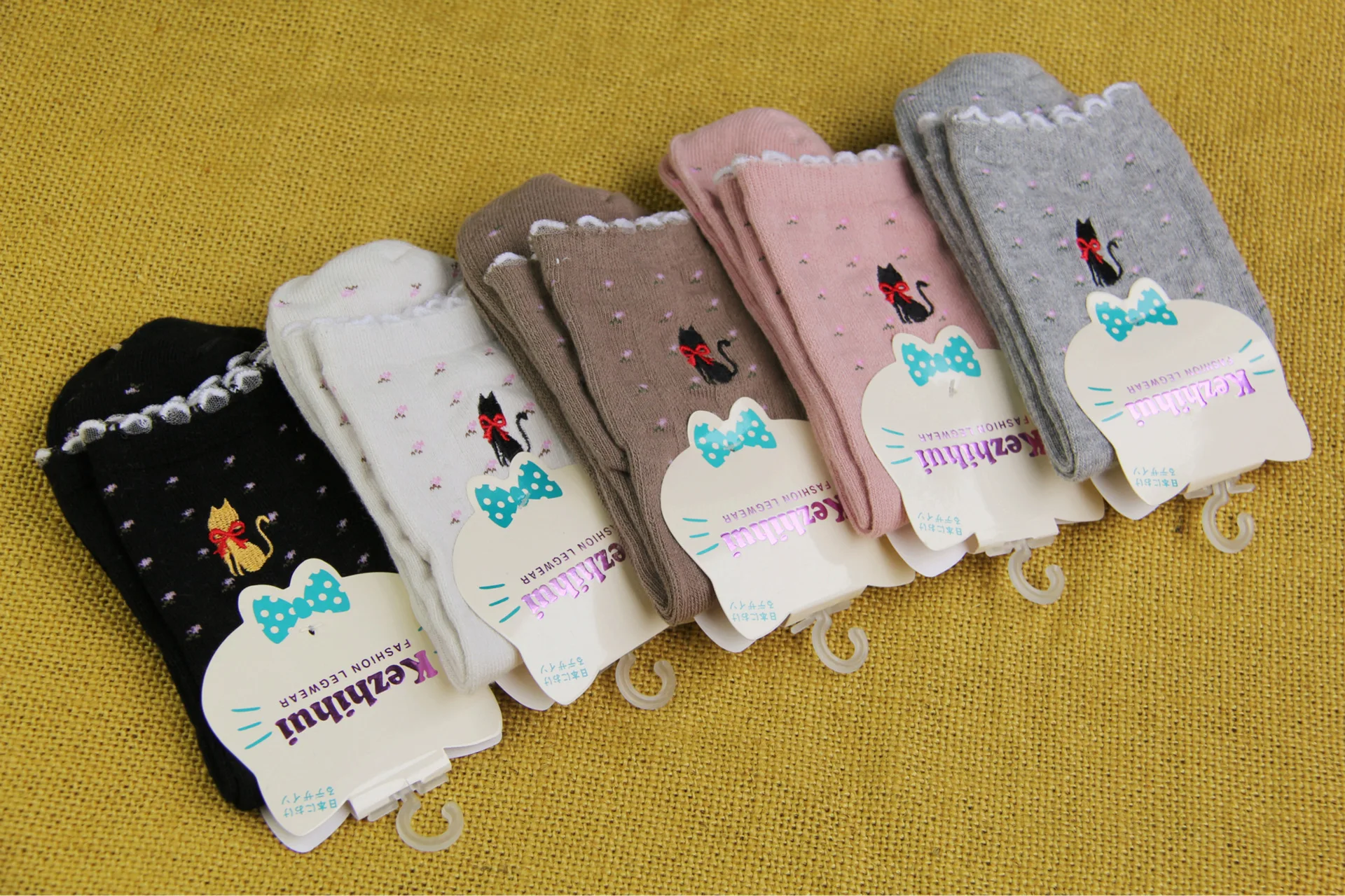 10 Пар/лот Новый зимний хлопок повседневная женщины носки кружева вышивка дамы