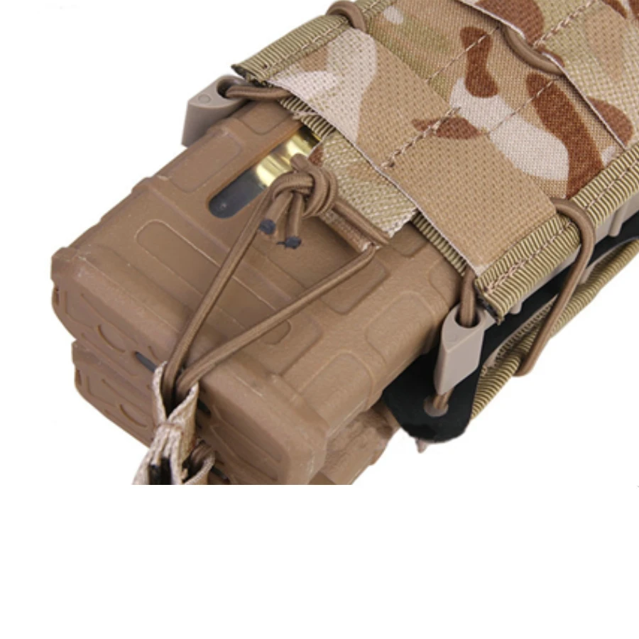 

2017 New Double Modular Rifle Magazine Pouch Airsoft Hunting Utility MOLLE MAG Digital Desert EM6035 with Good Quality
