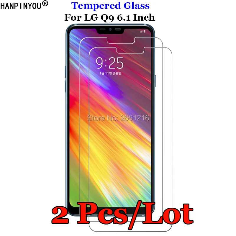 2 Pcs/Lot For LG Q 9 Tempered Glass 9H 2.5D Premium Screen Protector Film For LG Q9 6.1