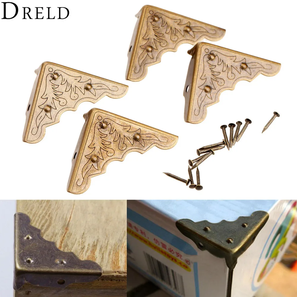 

4 шт., античная металлическая шкатулка для ювелирных изделий