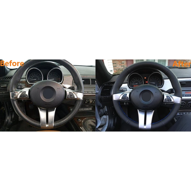 Оплетка рулевого колеса MEWANT для BMW Z4 2003 2004 2005 2006 2007 2008 | Автомобили и мотоциклы