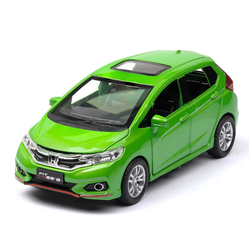 Фото HondaFit, коллекционная игрушка из сплава под давлением в масштабе 1/32, подарок для детей №2