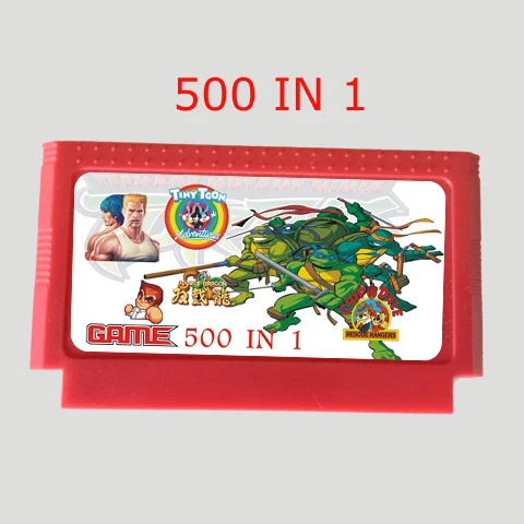 Игровая карта 500 в 1 400 игр 60 контактов 8 бит картридж для индивидуальная