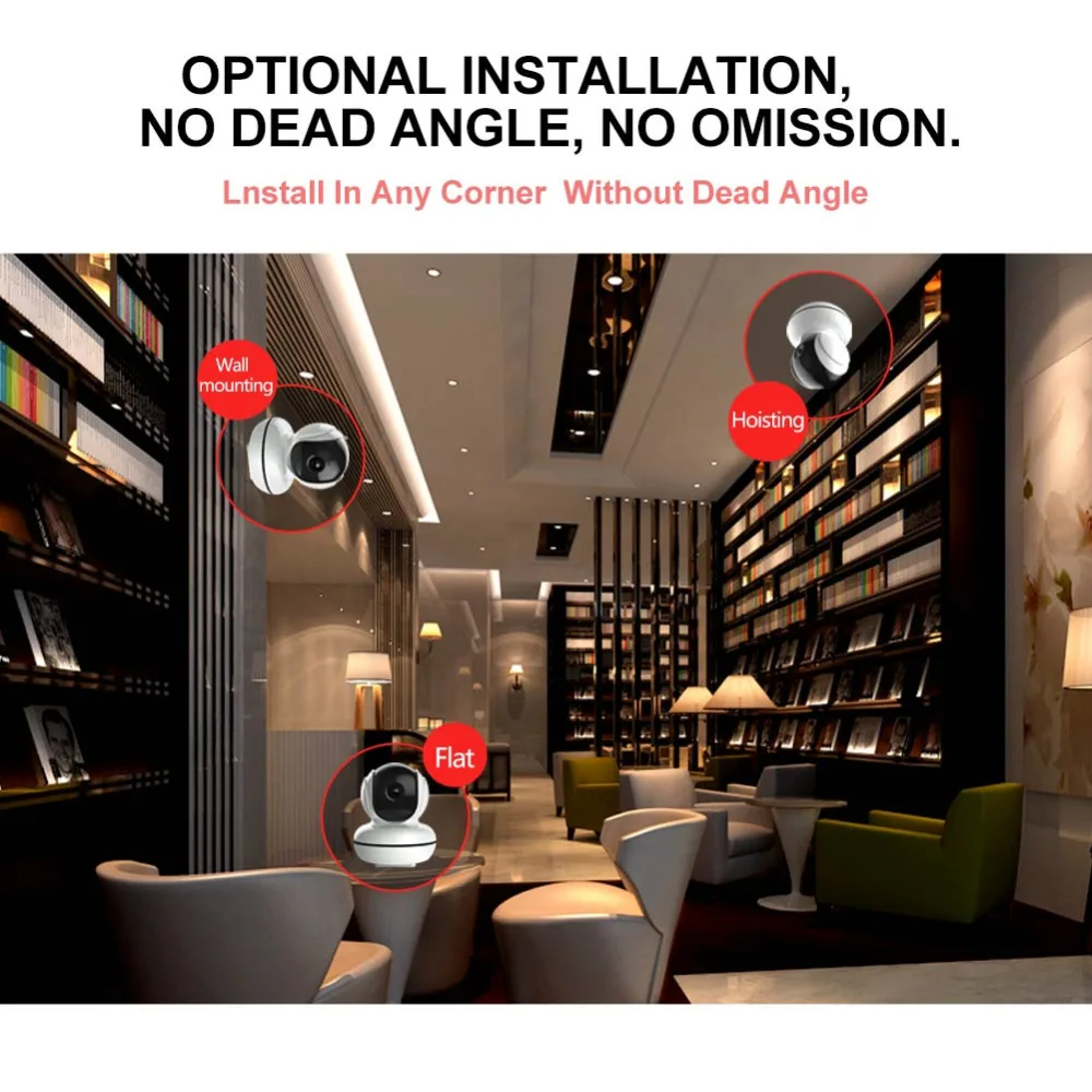 WI-FI 1920*1080 P 2.0MP IP Камера панорамирования/наклона Ночное Видение безопасности P2P CCTV