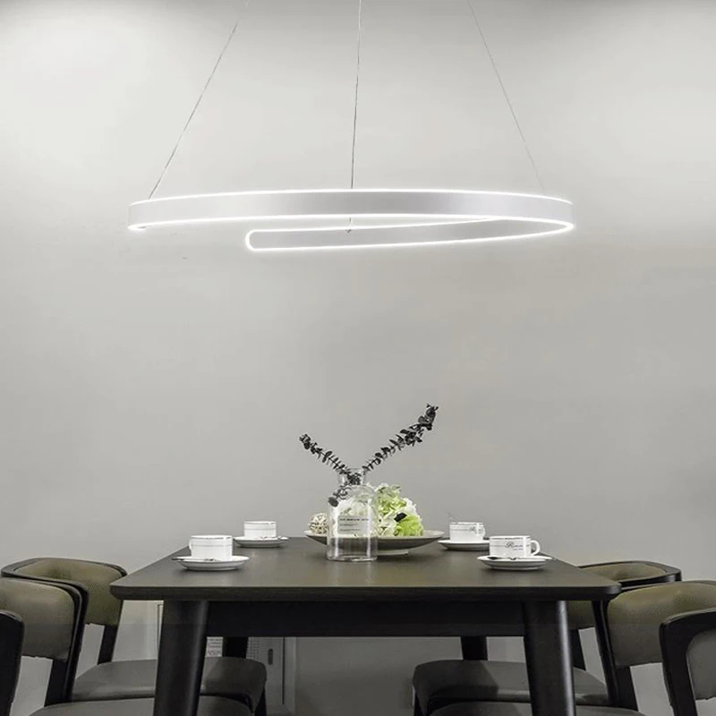 

Modern ring pendant lights for living room dining room bedroom acrylic aluminum body LED pendant Lamp Lighting Fixtures