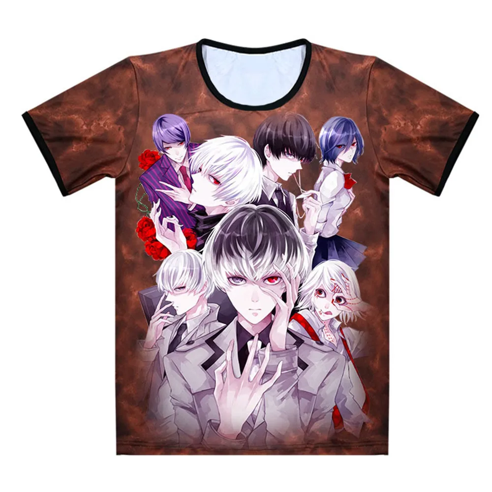 Футболка для косплея Tokyo Ghoul новая японская аниме Кен канеки костюм удобная
