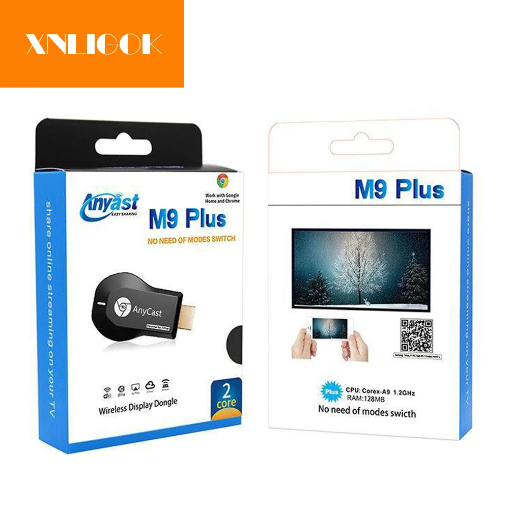 AnyCast M9 Plus 1080P беспроводной RK3036 ТВ-палка WiFi Дисплей ключ HDMI приемник медиа тв-палка DLNA Airplay Miracast