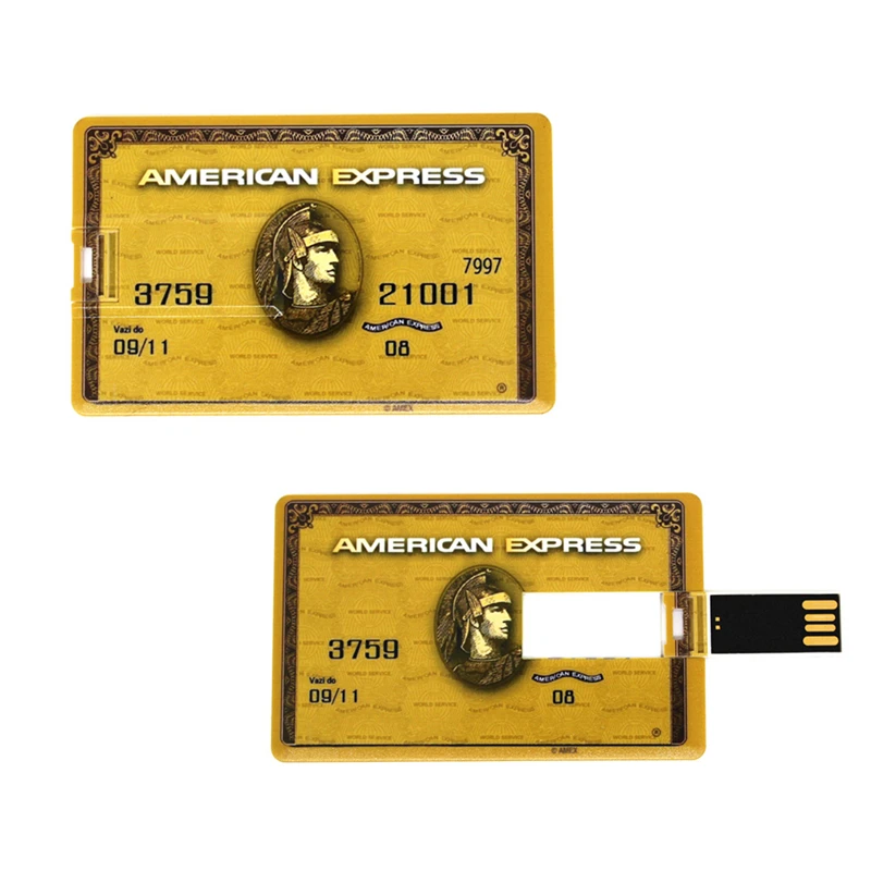 Кредитная карта американская экспресс-карта USB флеш-накопитель 4 ГБ 32 8 16 usb-карта