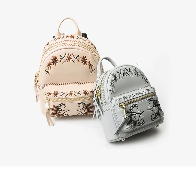 2018 новые модные изысканные тисненые Роскошные брендовые рюкзаки из натуральной