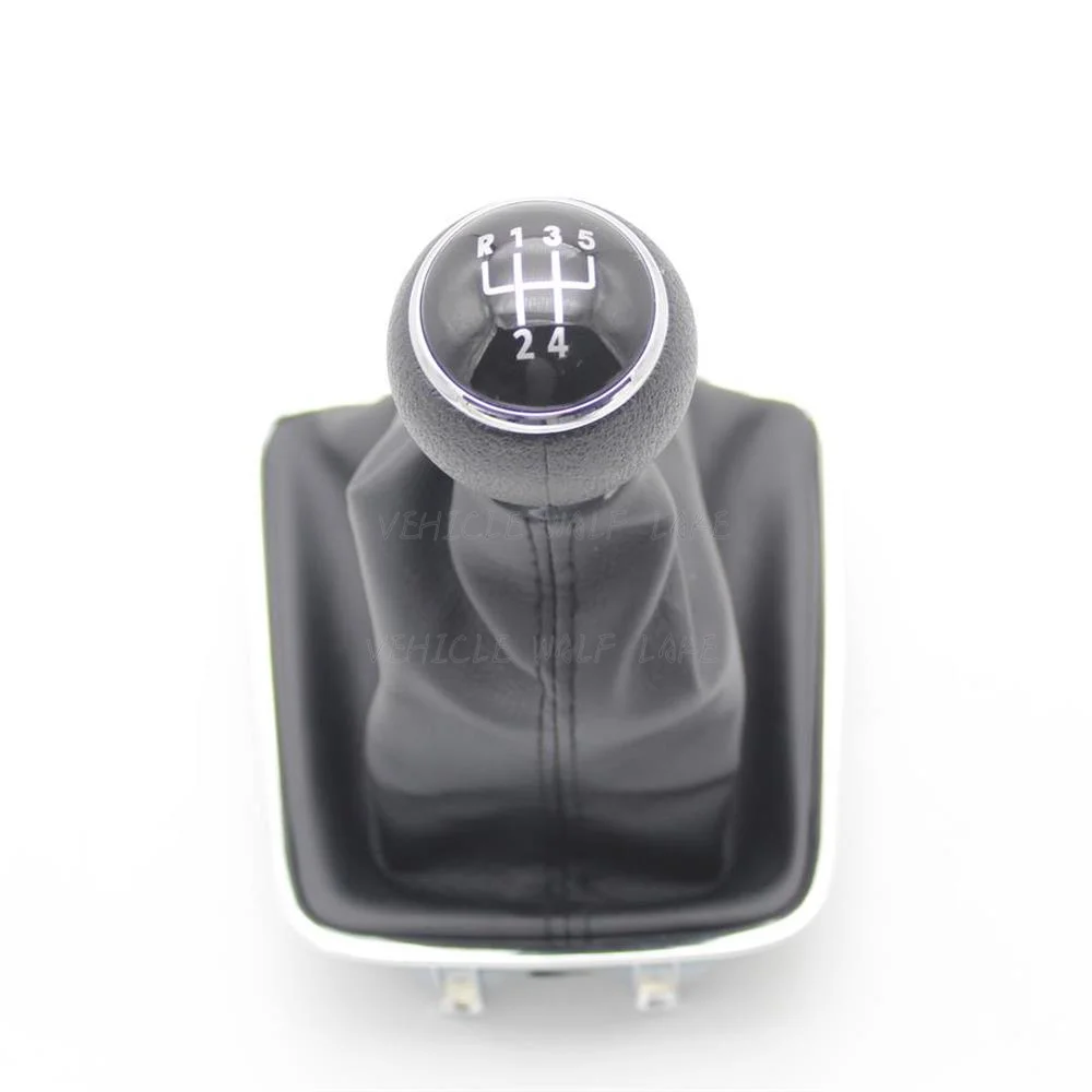 Для VW Golf Plus 2005 2006 2007 2008 2009 2010 2011 2012 2013 Новые 5 скоростные автомобильные ручки переключения передач кожаные ботинки