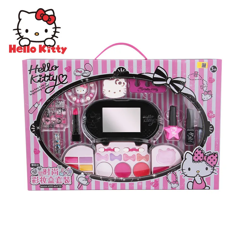 Игрушки для девочек HELLO KITTY детский косметический набор макияжа губ подарок на
