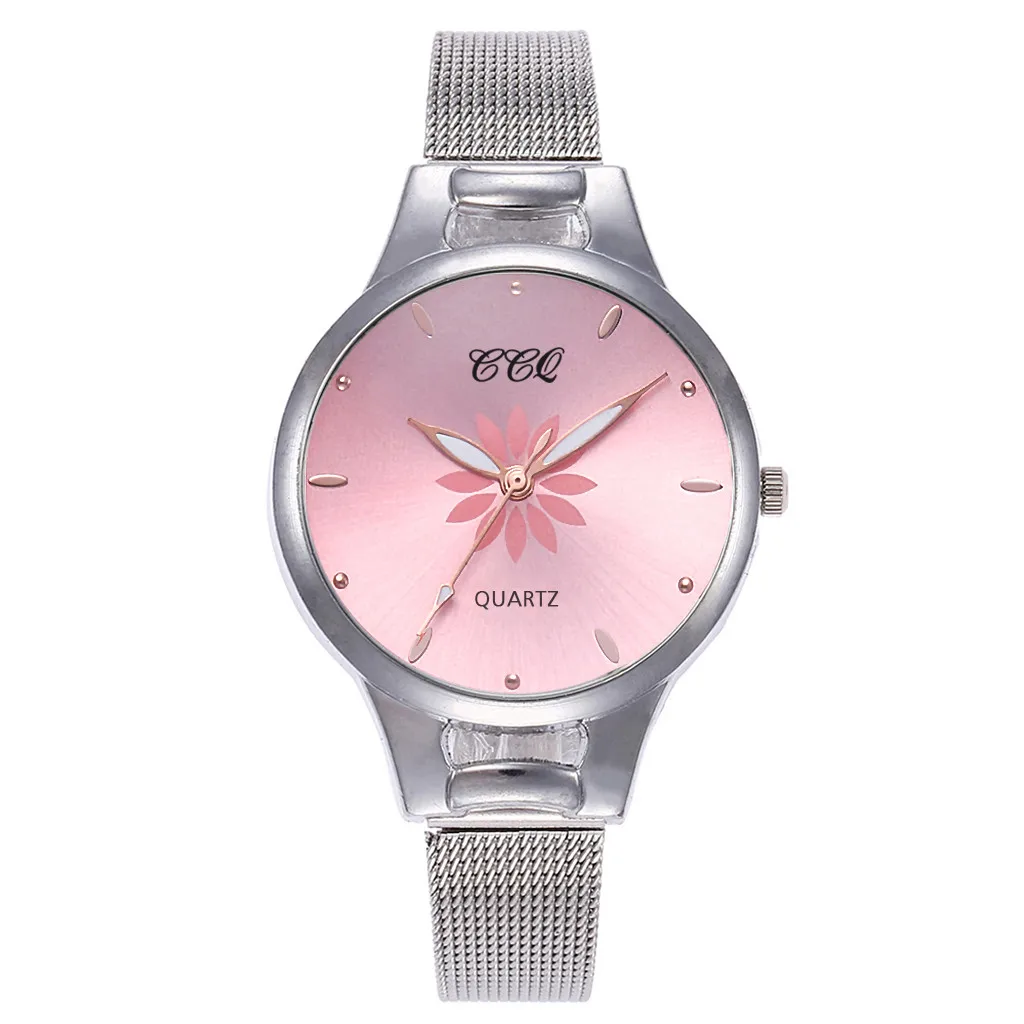 Женские кварцевые часы Zegarek Reloj Mujer простые и стильные с сетчатым ремешком из