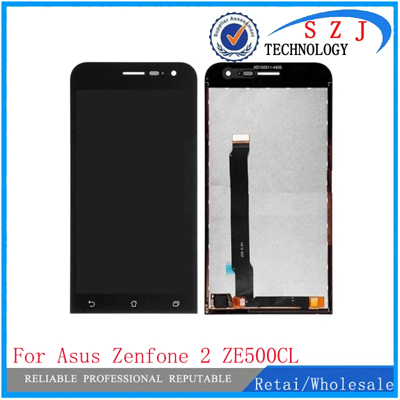 ЖК дисплей 5 дюймов для ASUS Zenfone 2 ZE500CL Z00D сенсорный экран с дигитайзером и датчиками