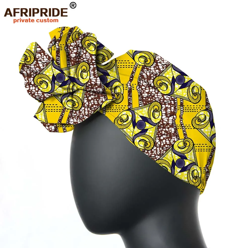 African headtie hat nigeria turban headband already tied african head wraps cap head scarf ankara fabric print AFRIPRIDE A19H003 - Цвет: 473