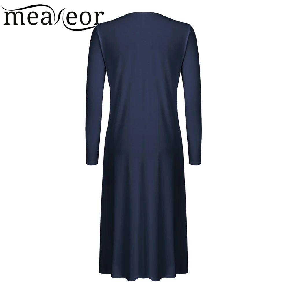 Meaneor Women Casual Long Sleeve Draped Open Front Cardigan Collarless 2018 Spring New Solid Ladies Outwear Coat Cardigans |