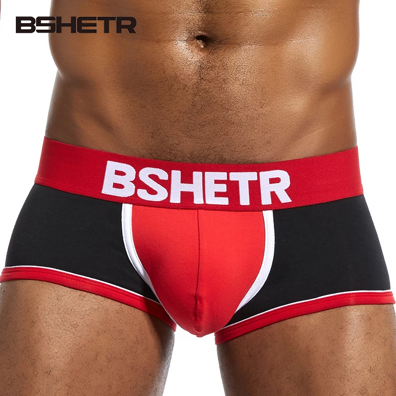 Нижнее белье BSHETR хлопковые трусы боксеры для мужчин 4 цвета|male panties|brand men underwearmen