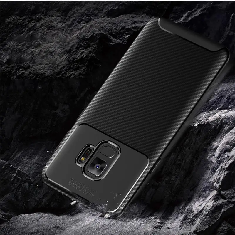 Чехол для Samsung Galaxy S9 чехол силиконовый мягкий ТПУ/углеродное волокно S 9 телефона |