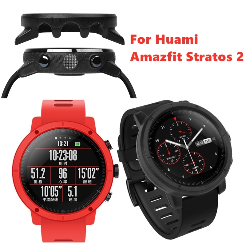 Умные часы Huami Amazfit Stratos 2/2S тонкий чехол из поликарбоната защитный аксессуары для