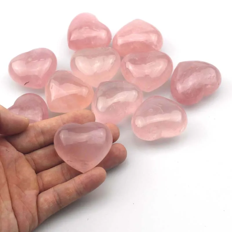 

39x44mm heart Madagascar rose quart stone beads natural stone beads DIY loose beads for jewelry making 1 piece wholesale !
