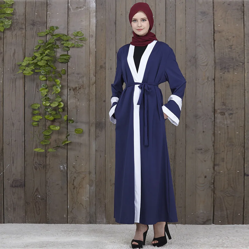 Новая Мода Дубай Стиль мусульманские платья и абайя для женщин леди открытый