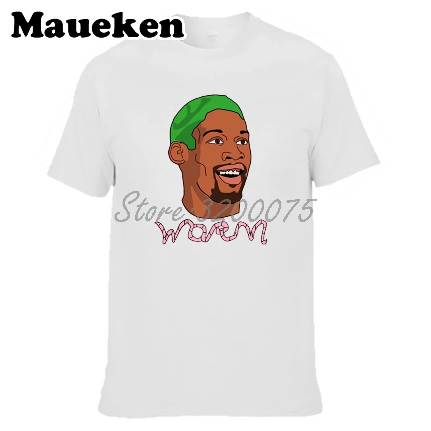Мужские Legendes 91 Dennis Rodman The Worm Crewneck Футболка Одежда мужская футболка с круглым