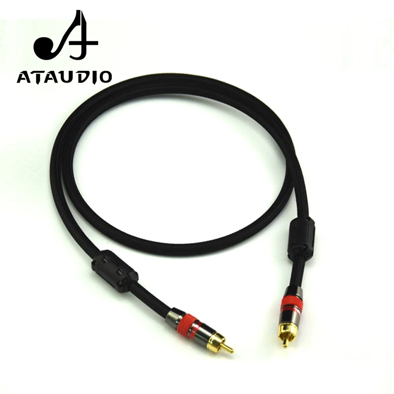 Цифровой коаксиальный кабель ATAUDIO 4N OFC 75 Ом Hi Fi 1 м 2 м|rca to rca|rca toto rca |
