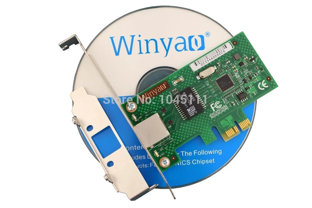 Winyao WYI210T1 PCI E X1 сервер Gigabit Ethernet сетевой адаптер карта NIC IntelI210T1 чипсет ESXI5.5
