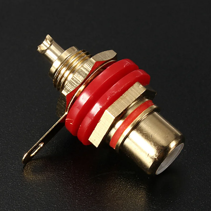 LEORY 4 шт. позолоченный RCA Коннектор привязывающий усилитель Клеммная панель