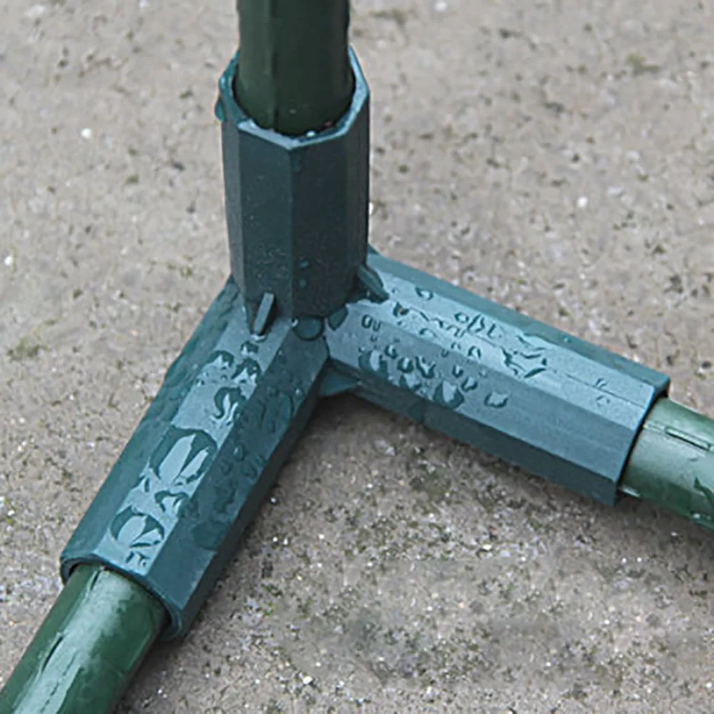 10 Pack 3 Way Садоводство газон колья окантовка угловые разъемы подходит для 11 мм/16 мм