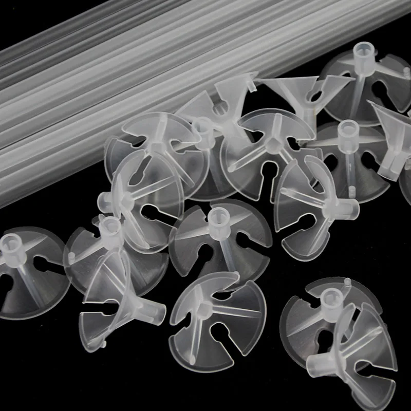 

Cyuan 20pcs Balloons Holder Sticks with Cup Latex Balloon Stick Clear PVC Rods Party Decoration Event Party Ballons Accessories