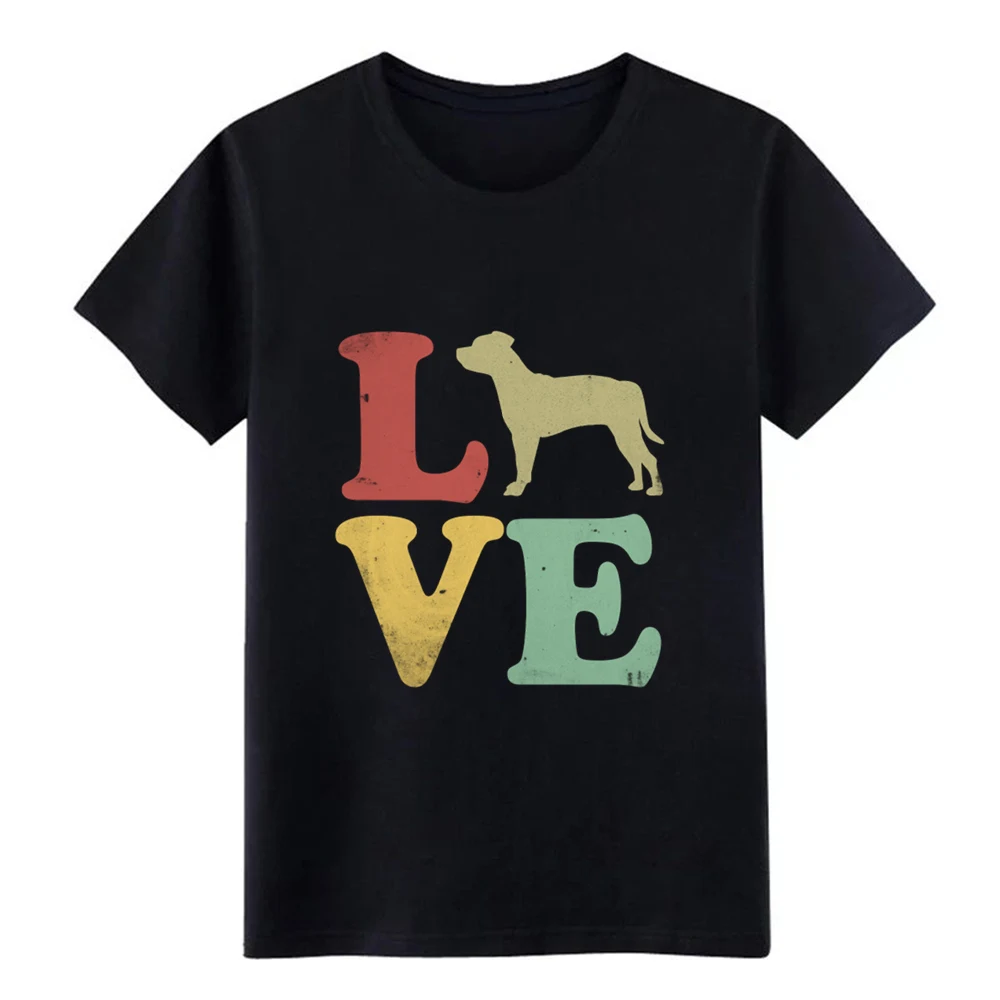 Мужская футболка с надписью i love my staffordshire bull terrier dog lovers gi круглым вырезом на весну