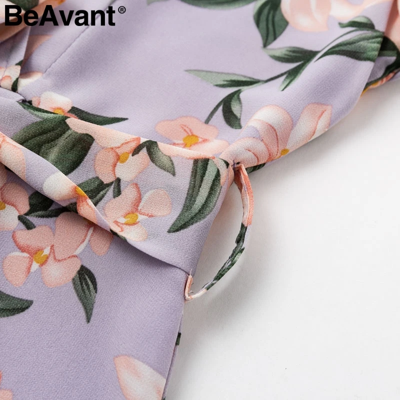 BeAvant повседневное богемное шифоновое летнее платье женское с коротким рукавом