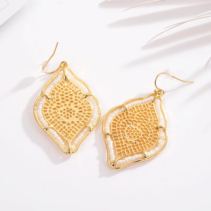 Серьги в винтажном этническом стиле полые модные ювелирные изделия Дубай