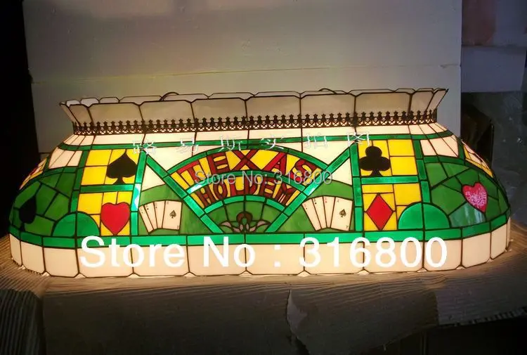 Высококлассный европейский покер удлиненный люстра из цветного стекла Ресторан