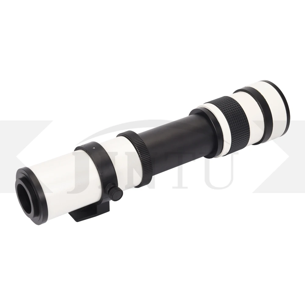 JINTU белый 420 800 мм F/8 3 F16 ручной фокус телефото зум объектив телескоп + T2 Крепление