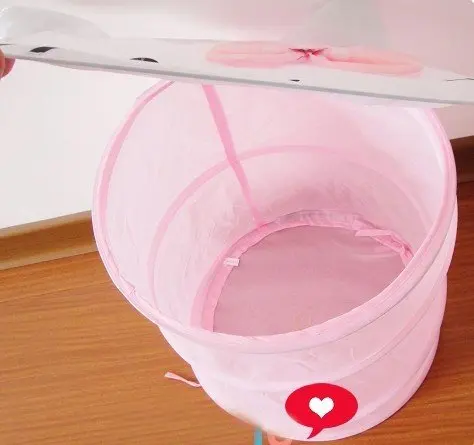 Hello kitteThe collapsible cartoon admission barrel Toy bucket Laundry Hamper Storage basket | Дом и сад