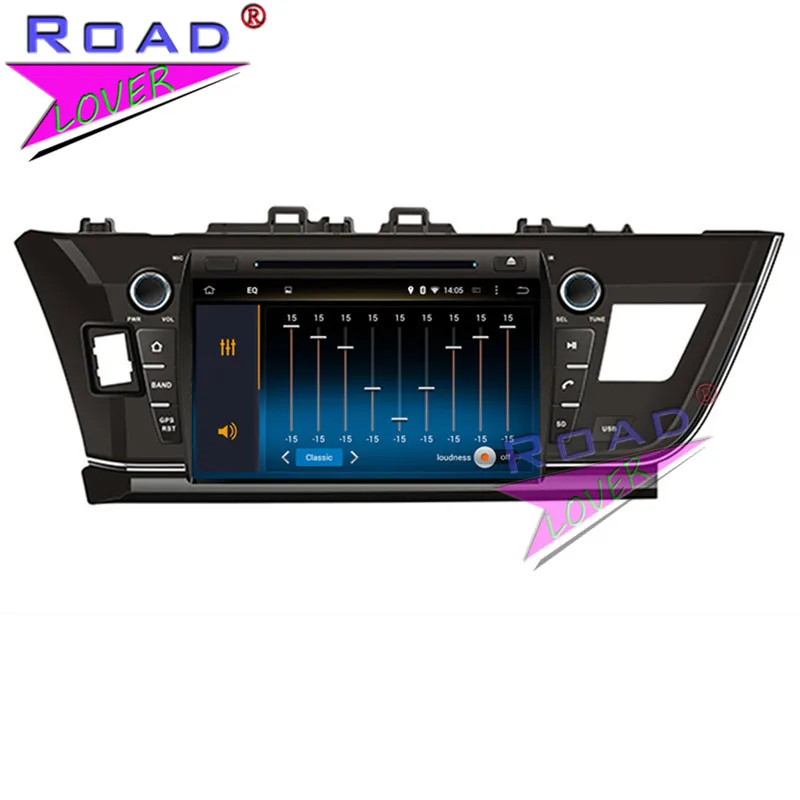 Roadlover Android 9 0 Автомобильный мультимедийный DVD плеер радио для Toyota Corolla 2013 Стерео GPS