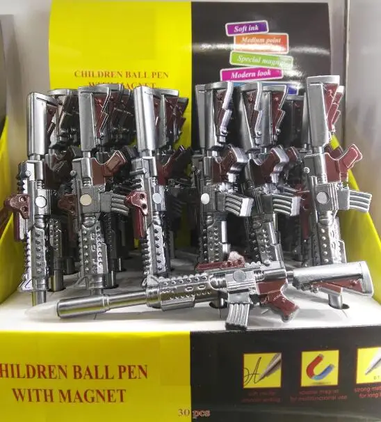 

[Free shipping] NEW !Promotional Magnetism !Gun shape pens with Magnetism !! Personality pen- Chili pen, 24pcs /lot