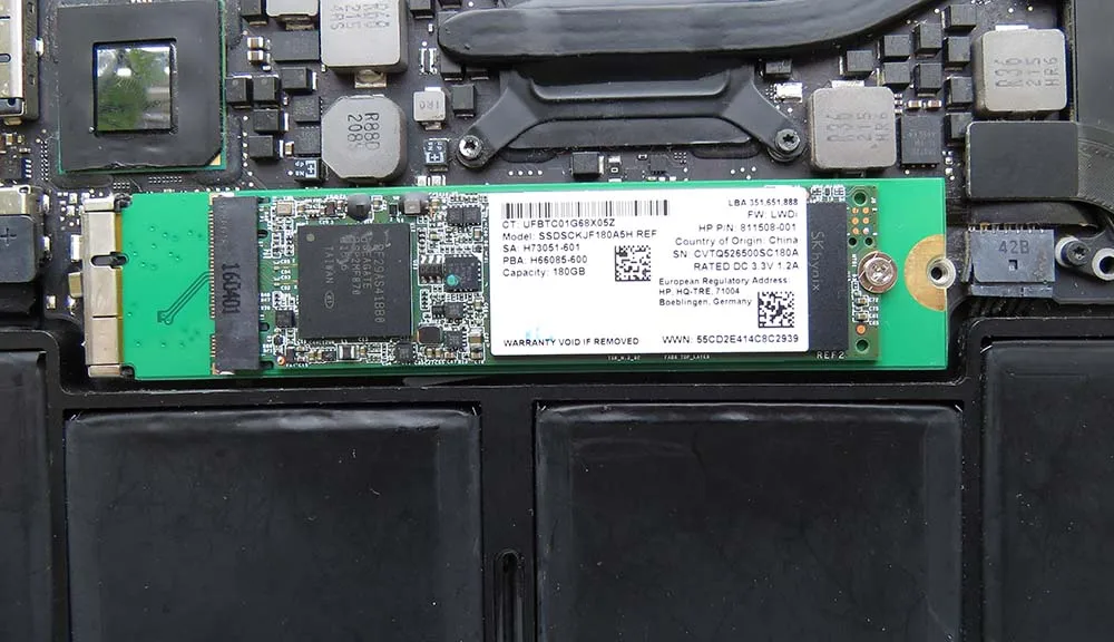Адаптер + 180 ГБ SSD для версии 2012 MacBook Air A1465 A1466 MD231 MD232 MD223 MD224 | Компьютеры и офис
