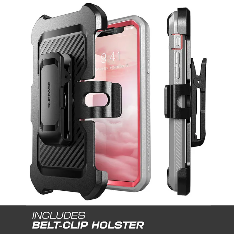 for iphone xr case 6 1 inch supcase ub pro full body rugged holster phone case cover with built in screen protector kickstand free global shipping