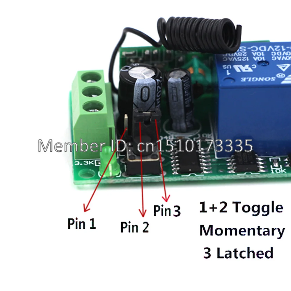 DC 9V 12V 24V 4 CH 4CH RF беспроводной пульт дистанционного управления Дистанционное